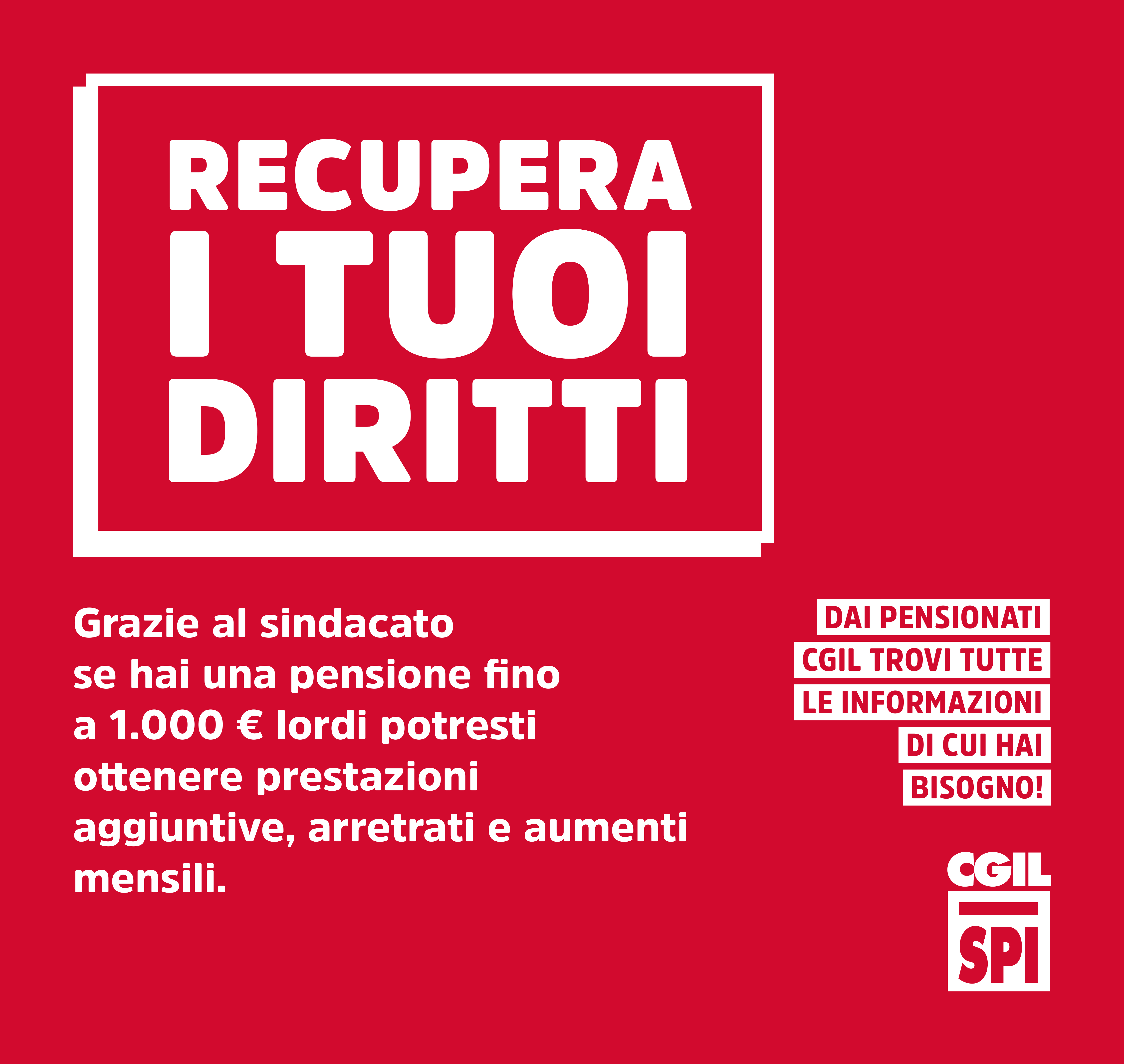 Recupera i tuoi Diritti - SPI CGIL