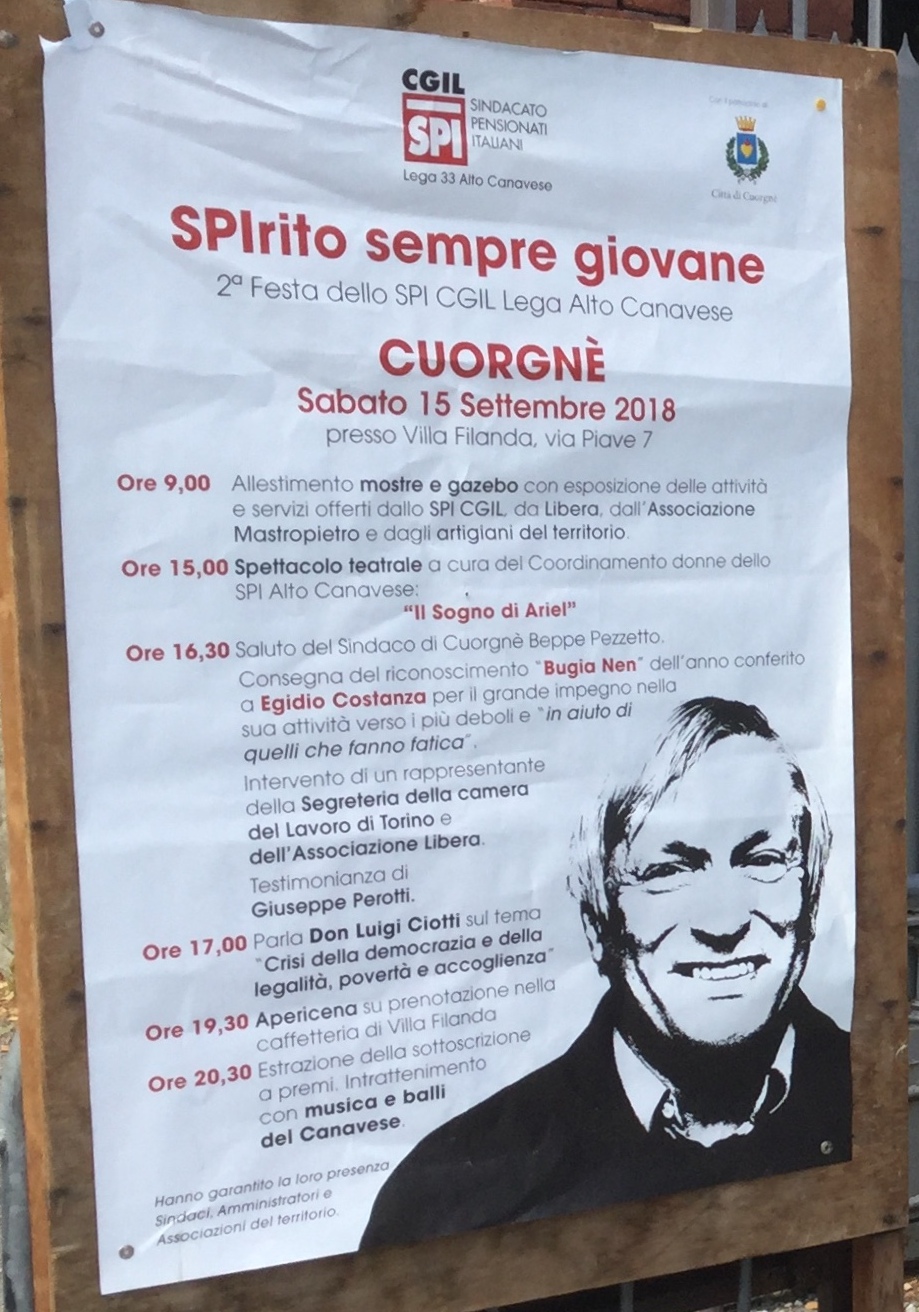 Seconda festa dello Spi Cgil Lega dell’Alto Canavaese “SPIrito sempre giovane”