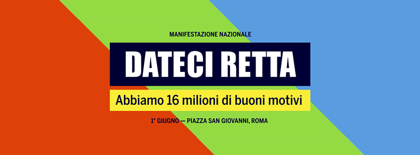 Primo giugno: Manifestazione Nazionale a Roma di SPI CGIL, FNP CISL, UILP UIL in Piazza San Giovanni