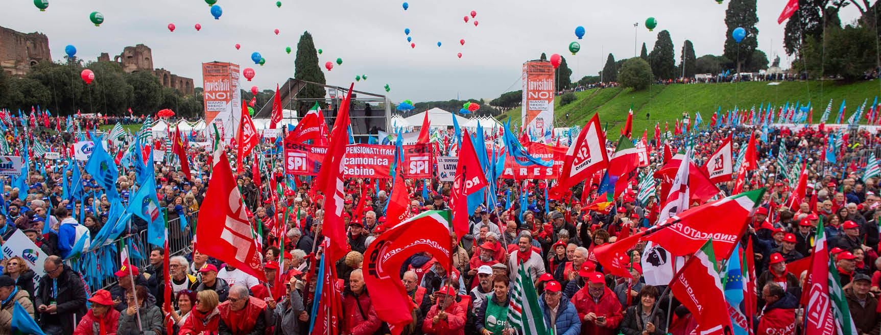16 novembre al Circo Massimo di Roma – Il comizio di Ivan Pedretti, Segretario Generale SPI CGIL