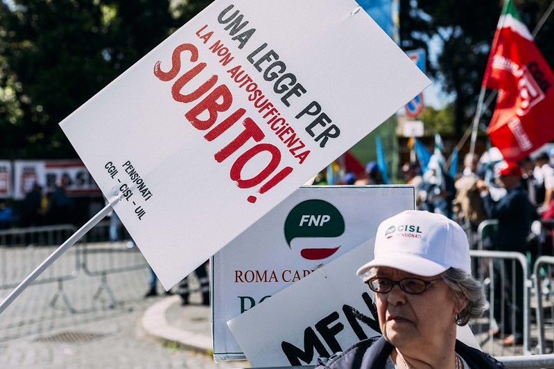 Pnrr, Sindacati pensionati: un primo segnale positivo verso una legge sulla non autosufficienza