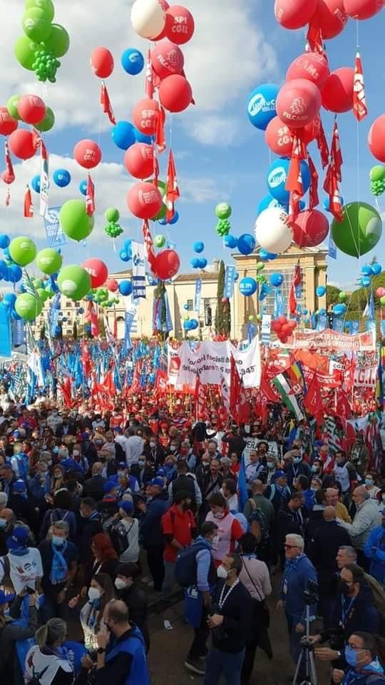 MAI PIU’ FASCISMI – Per il Lavoro, La Partecipazione, la Democrazia – Manifestazione CGIL-CISL-UIL Roma 16 ottobre 2021